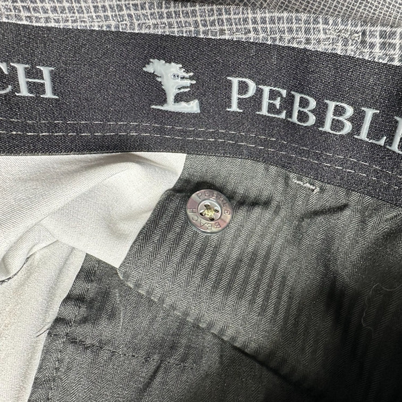 Pebble Beach Men's Performance Shorts Stretch Wicking Sun Protection Gray 38 - Picture 7 of 9